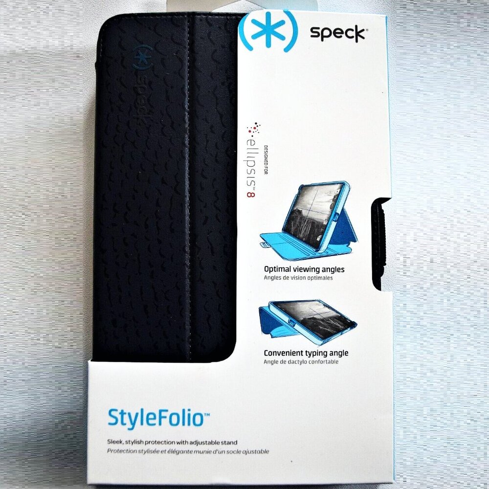 NEW SPECK TABLET CASE ELLIPSIS 8 STYLE FOLIO CASE STAND FOLD UP LEATHER HOUSING